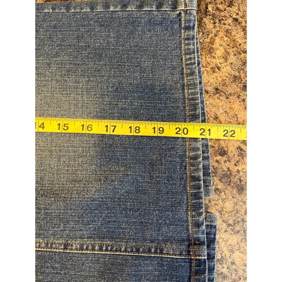 Ralph Lauren Lauren Jeans Co Blue Denim Jean Skirt Women Size 4 Back Slit - Picture 7 of 7